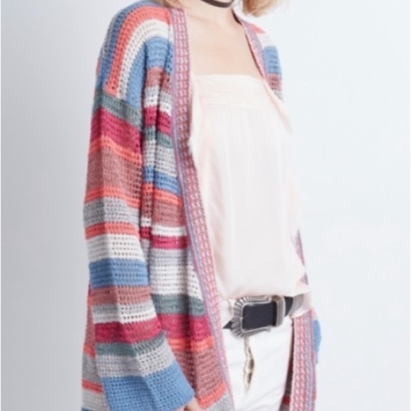 ZADIG & Voltaire Celia Ho Midi Open Front Cardigan size M - Picture 3 of 13